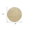 Homeroots 8' Gold And Beige Round Abstract Washable Indoor Outdoor Area Rug 601124 - alternate 7