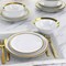 Gibson Home Premier Gold Fine Ceramic 12 Piece Dinnerware Set 129380.12 - alternate 7