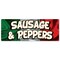 Signmission Sausage And Peppers, 36 Inch, Banner B-96-30422 - alternate 1
