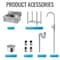 Wrightmaster 19.6 in. D x 21.6 in. W 7.6 gal. Freestanding Laundry/Utility Sink in Stainless Steel with Faucet ZR-SC187-3 - alternate 7