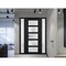 Vdomdoors Front Exterior Prehung FiberGlass Door Frosted Glass / Manux 8002 Matte Black / 2 Sidelight Exterio MANUX8002EXD-BLK-W14+36+14 x H80-LH - alternate 3
