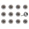 Homeroots 1.5" X 1.5" X 1.5" Black White Copper Knobs, 12PK 321678 - alternate 1