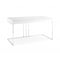 Homeroots Desk In High Gloss White Lacquer With Stainless Steel Base 320758 - alternate 5