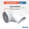 Bulbrite Wired Outdoor 2-Head LED Security Flood Light, White 773700 - alternate 15