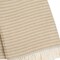 Homeroots 55" X 70" Stone Cotton Blend Woven Plush Throw Blanket with Fringe 632931 - alternate 6