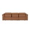 Homeroots 100" Chestnut Top Grain Leather Reclining Metal USB Sofa 720429 - alternate 10