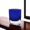 Homeroots 8" Cobalt And Clear Oval Lead Free Crystal Table Vase 375811 - alternate 4