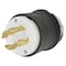 Hubbell Wiring Device-Kellems Locking Plug, L16-30P, 30 A, 480V AC, Three Phase, 3 Pole, Screw Terminals, Black, White HBL2731 - alternate 4