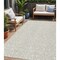 Homeroots 5' X 8' Ivory And Beige Damask Washable Indoor Outdoor Area Rug 595158 - alternate 1
