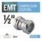 Halex 1/2 in. Electrical Metallic Tube (EMT) Compression Coupling, 5PK 26241 - alternate 6