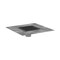 Hansgrohe Brilliance Point DraSet 6"x 6" Trim w/ Height Adjustable Frame and Rough Brushed Stainless Steel 56136801 - alternate 1