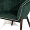 Homeroots 28" Green And Brown Velvet Arm Chair 576849 - alternate 8