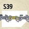 Oregon AdvanceCut Chain, 10" 91PX 3/8" 39 DL S39 - alternate 9