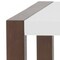 Homeroots 51" White and Brown Writing Desk With Three Drawers 400747 - alternate 5