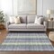 Homeroots 5' X 8' Pewter Gray And Mint Green Plaid Washable Indoor Outdoor Area Rug 613994 - alternate 8
