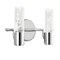 Jonathan Y Bolha 10.75" 2-Light Minimalist Modern Bubble Acrylic/Iron Integrated LED Vanity Light, Chrome JYL7223A - alternate 16