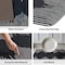 World Rug Gallery Bohemian Stripe Cushioned Anti Fatigue Standing Kitchen Mat 18 ft x 30 ft Black WR21BLACK18X30 - alternate 8