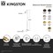 Kingston Brass Wall Mount Shower Combo, Polished Chrome CCK2131PX - alternate 2