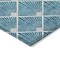 Homeroots 5' X 8' Teal Blue And Ivory Geometric Washable Indoor Outdoor Area Rug 594744 - alternate 9