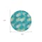 Homeroots 8' Emerald Gray And Ivory Round Polka Dot Washable Indoor Outdoor Area Rug 594234 - alternate 8
