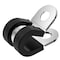 Grizzly Supply Cable Clamp, 3/8 in Bundle Dia., .59 in W, Rubber-Lined P-Clamp, 304 Stainless Steel, Black, 100PK GS-RPC5-3/8-C - alternate 1