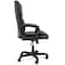 Elama High Back Adjustable Faux Leather Office Chair in Black and Black Base ELM-F-015 - alternate 5