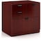 Boss 31" W 4 Drawer Combo File Cabinet, Mahogany, Letter/Legal N114-M - alternate 1