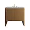 James Martin Vanities Hudson 36" Single Vanity, Honey Oak w/ 3 CM Victorian Silver Silestone Top 435-V36-HNO-3VSL - alternate 1