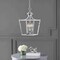 Jonathan Y Camden 10" 3-Light Iron Classic Midcentury Pendant Lantern, Chrome JYL7560B - alternate 9