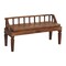 Homeroots 43in Beige and Brown Boucle and Solid Wood Upholstered Bench 723433 - alternate 8