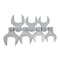 Sunex 7 Pc. 1/2 in Drive Full Polish Metric Jumbo Crowfoot Wrench Set 9740A - alternate 5