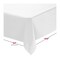 Smarty Had A Party 50" x 108" White Rectangular Linen-Like Tablecloths (12 Tablecloth), 12PK 813272-CASE - alternate 6
