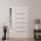 Vdomdoors Front Exterior Prehung Metal-Plastic Door, Manux 8415 White Silk, Side Sidelite Transom, Office Com MANUX8415EXD-WS-W30+12xH80-RH - alternate 4