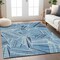 Homeroots 8' X 10' Blue And Teal Blue Geometric Washable Indoor Outdoor Area Rug 594770 - alternate 7