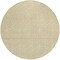 Homeroots 8' Gold And Ivory Round Geometric Washable Indoor Outdoor Area Rug 594463 - alternate 7