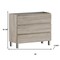 Homeroots 40" Natural Wood Freestanding Bathroom Vanity With White Sink And Three Drawers 624158 - alternate 4