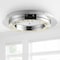 Jonathan Y Cristal 18" Integrated Iron/Crystal Glam LED Flush Mount, Chrome/Clear JYL7216A - alternate 6