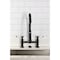 Kingston Brass Double-Handle Deck-Mount Pre-Rinse Bridge Kitchen Faucet, Matte Black GS1270BPL - alternate 6