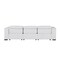 Homeroots 110" White Top Grain Leather Reclining Metal USB Sofa 720310 - alternate 10
