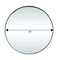 Homeroots 31" Black Round Metal Framed Full Length Hanging Mirror 564446 - alternate 7