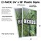 Signmission Herbs, Plastic Signs Only 24 Inch x 36 Inch, Corrugated Plastic, 2PK CSB-2436-2PACK-Herbs - alternate 2