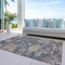 Homeroots 5' X 8' Blue Charcoal And Gold Floral Washable Indoor Outdoor Area Rug 604115 - alternate 6