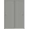 Sartodoors Sliding Closet Bypass Doors 72 x 84 inches, BASIC 0111 Dove Grey, Rails Hardware Set, Wood Solid BASIC0111DBD-MAG-7284 - alternate 1