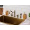Kingston Brass Double-Handle Widespread Kitchen Faucet with Brass Sprayer, Antique Brass KB1793TXBS - alternate 6