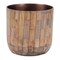 Homeroots Set of Two Brown Wood 1 Ounce Round Pot Planters 634286 - alternate 6