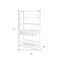 Homeroots 70" White Five Tier Standard Bookcase With One Drawer 389579 - alternate 6