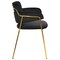 Leisuremod Axis Collection Modern Gold Dining Chair in Black ACG22BL - alternate 9