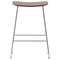 Leisuremod Melrose Modern Wood Counter Stool With Chrome Frame, Walnut MS26WN - alternate 10