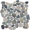 Daltile Pebble Oasis Natural Stone Flat Pebble Mosaic 12in x 12in in Tumbled Coastal, 11PK PB22FLTPEBMSTM - alternate 4