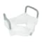 Flash Furniture HERCULES White Elevated Toilet Seat with Height Adjustable Padded Arms and Locking Safety Mechanism DC-HY6605-WHT-GG - alternate 1